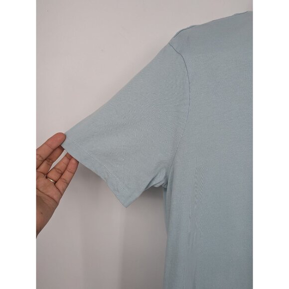 AllSaints T Shirt Men Size L Regular Fit Minimalist Logo Quiet Luxury Soft Urban - Picture 6 of 10